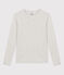 T-Shirt L’ICONIQUE aus Baumwolle mit rundem Ausschnitt für Damen grau BELUGA CHINE