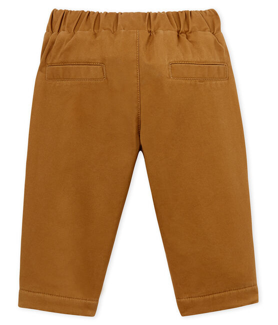Fleece-gefütterte Baby Jungen Hose braun BRINDILLE