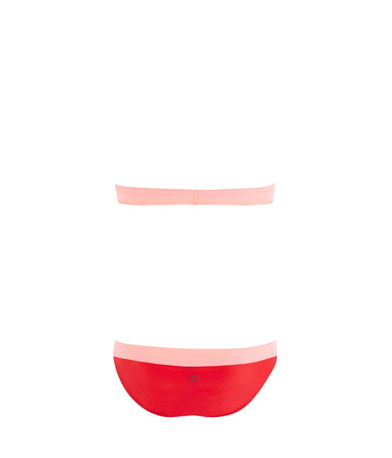 Umweltfreundlicher Bikini Kinder Mädchen orange TIGER/weiss MULTICO