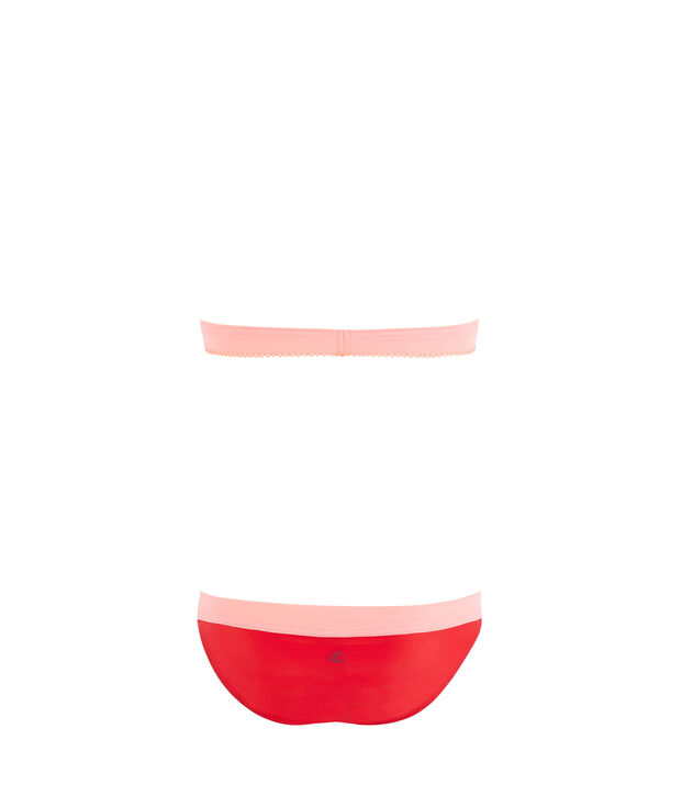 Umweltfreundlicher Bikini Kinder M&auml;dchen orange/vielfarbig