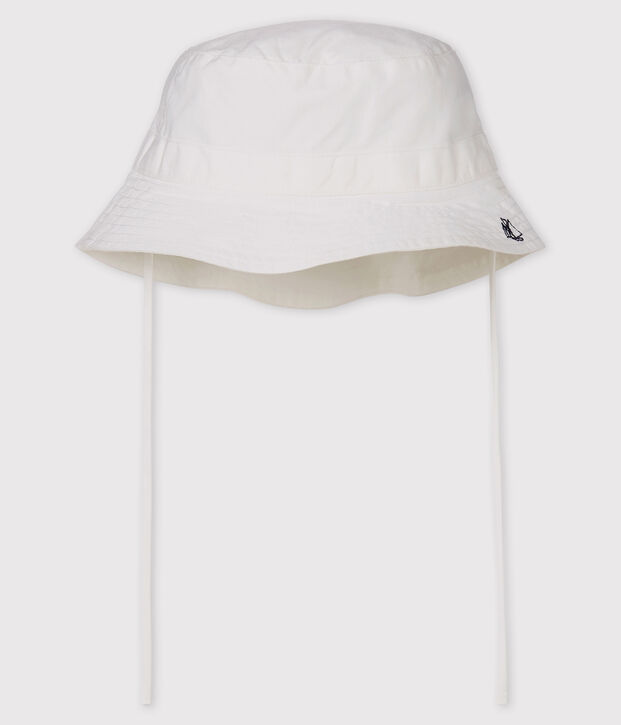 Baby-Hut aus Twill weiss