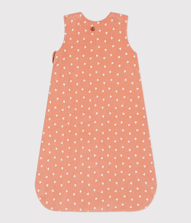 Babyschlafsack aus Nicki TOG 2 rosa/weiss