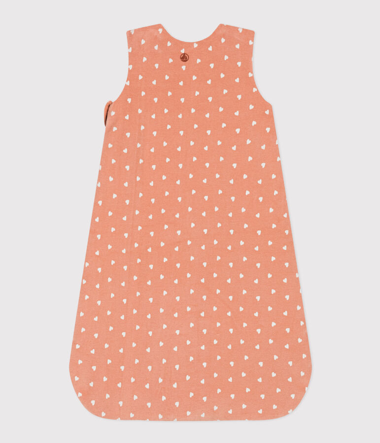 Babyschlafsack aus Nicki TOG 2 rosa/weiss