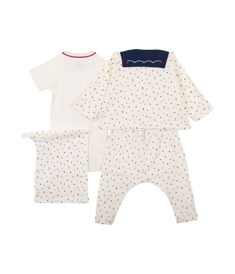 4-Teiliges gemustertes baby-set f&uuml;r jungen vielfarbig