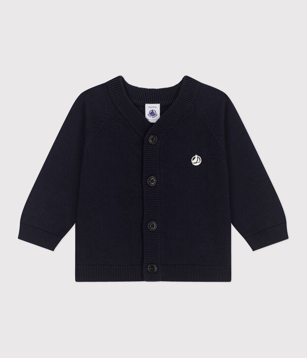 Baby-Cardigan aus einfarbiger Baumwolle SMOKING