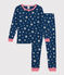 Köpernaher Kinderpyjama mit Leuchteffekt aus Baumwolle mit Sternenprint INCOGNITO/ MARSHMALLOW