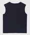 Ärmelloser Baby-Pullover aus Strick blau SMOKING