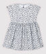 Kurzärmeliges Baby-Kleid aus Popeline für Mädchen