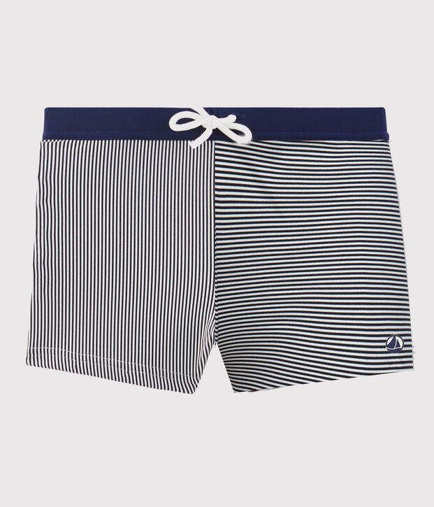 Kinder-Badehose f&uuml;r Jungen blau/weiss