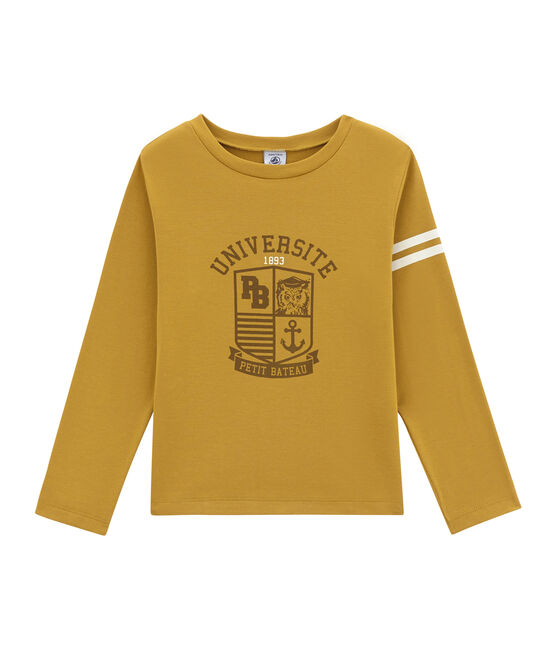 Jungen-Langarmshirt gelb INCA