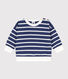 Baby-Sweatshirt aus gestreiftem Molton