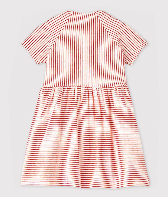Kurzärmeliges Baby-Kleid für Mädchen rosa FLEUR/rosa COPPER