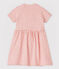 Kurzärmeliges Baby-Kleid für Mädchen rosa FLEUR/rosa COPPER