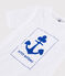 Kinder-T-Shirt mit Siebdruck für Jungen weiss ECUME