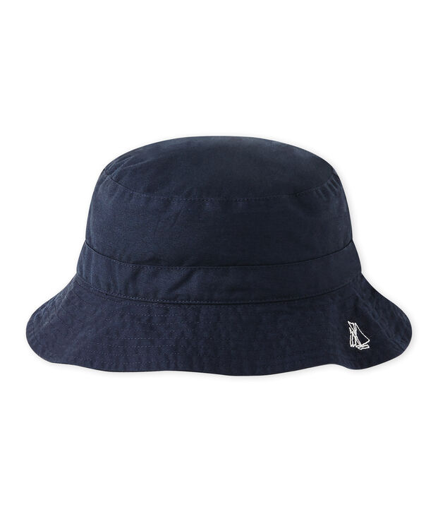 Baby-Jungen-Fischerhut aus Twill blau