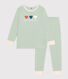 Unifarbener Kinderpyjama aus Baumwolle