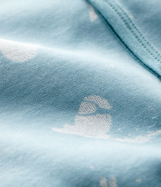 Baby-Strampler 'Yeti' aus Nicki für Jungen blau BRUME/ MARSHMALLOW