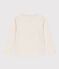Langärmeliges T-Shirt aus Baumwolle für Kinder Mädchen/Jungen beige MONTELIMAR CHINE