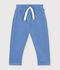 Baby-Jogginghose aus einfarbiger Baumwolle blau
