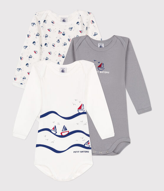 3er-Set langärmelige Baby-Bodys aus Baumwolle  variante 4