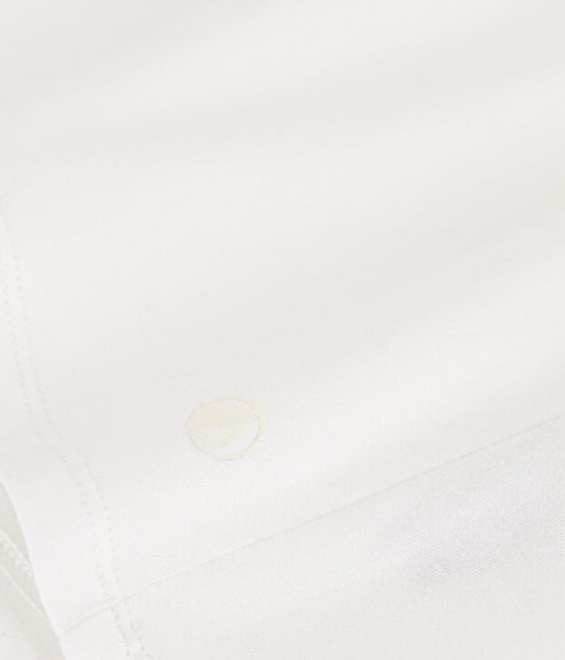 Lang&auml;rmeliges Damen-T-Shirt Le Droit mit Rundhalsausschnitt aus feinem Jersey weiss