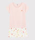 Kurzpyjama aus Bio-Baumwolle mit Obstmotiv für Mädchen/Damen
