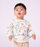 Baby-Sweatshirt aus Baumwolle mit Tiermotiv naturfarben/vielfarbig