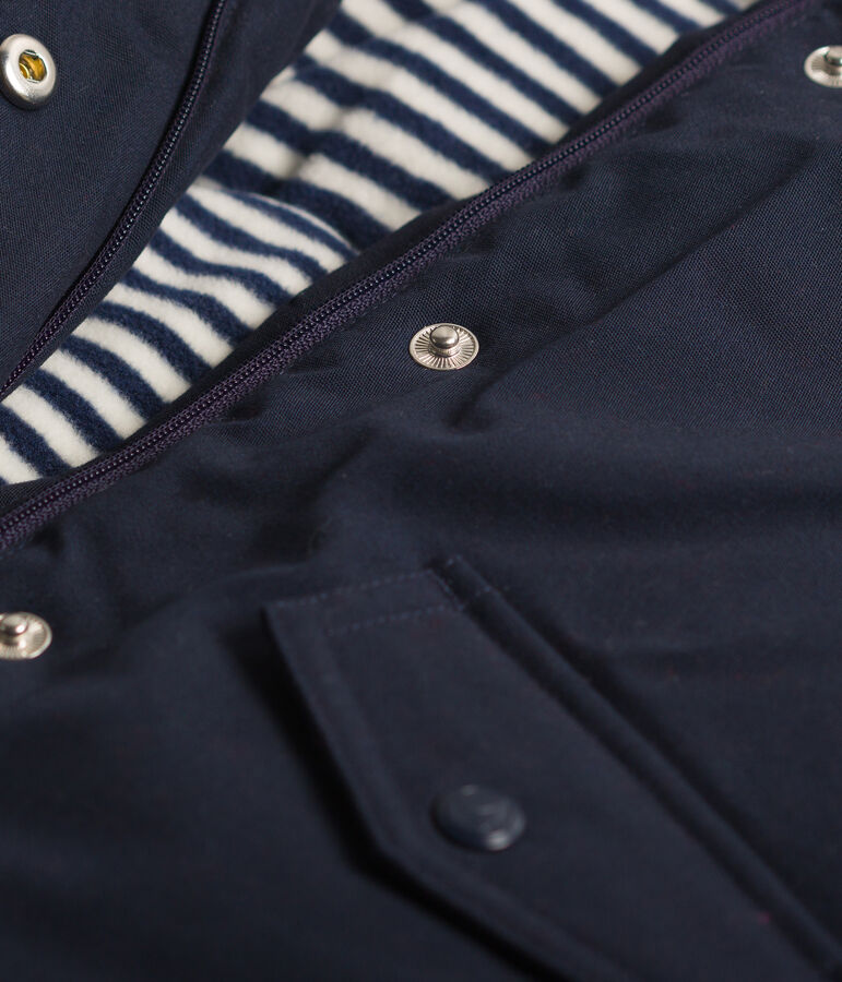 Mittellanger Baby-Parka f&uuml;r Jungen blau