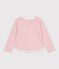 Lang&auml;rmeliges Kinder-T-Shirt mit Streifen rosa/naturfarben