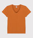 GERADES T-Shirt mit V--Ausschnitt aus Bio-Baumwolle Damen