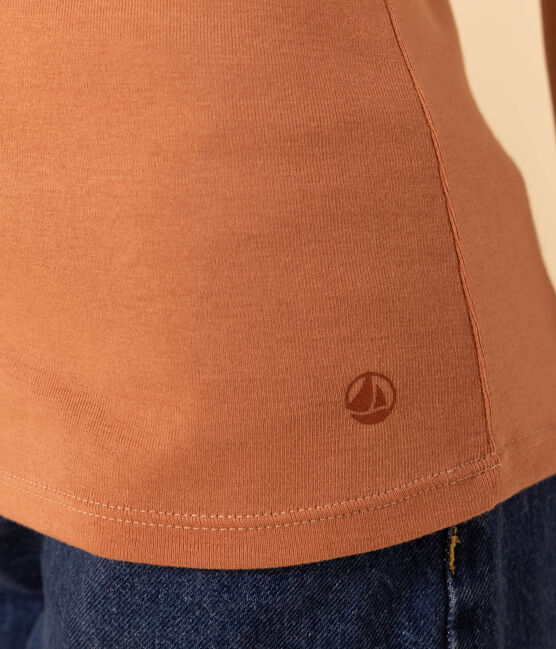 T-Shirt L’ICONIQUE aus Baumwolle mit rundem Ausschnitt für Damen rosa SIENNA