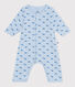 Baby-Bodyjama ohne Füßchen aus Baumwolle mit Wal-Motiv