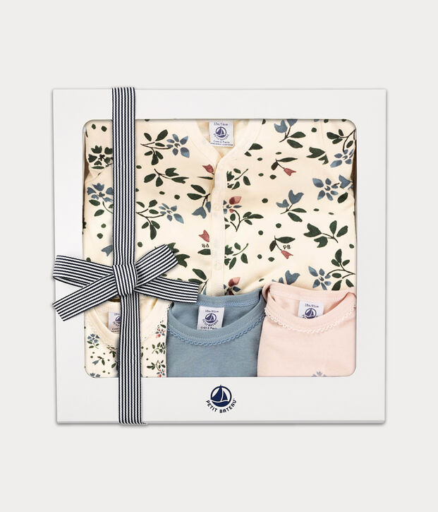Baby-Geschenkset Blumen vielfarbig