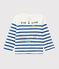 Marineshirt für Mädchen/Jungen Serge Bloch weiss MARSHMALLOW/blau PERSE