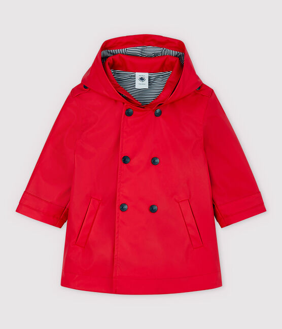 Baby-Trenchcoat für Mädchen rot TERKUIT