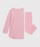 Kinder-Nachthemd und Leggings aus Nicki mit Blumenmotiv rosa/vielfarbig