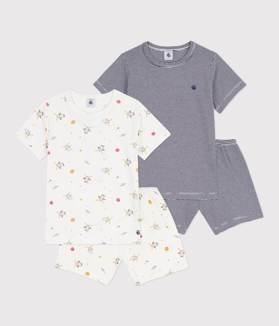 Set Kinder-Kurzpyjamas aus gemusterter Baumwolle variante 1