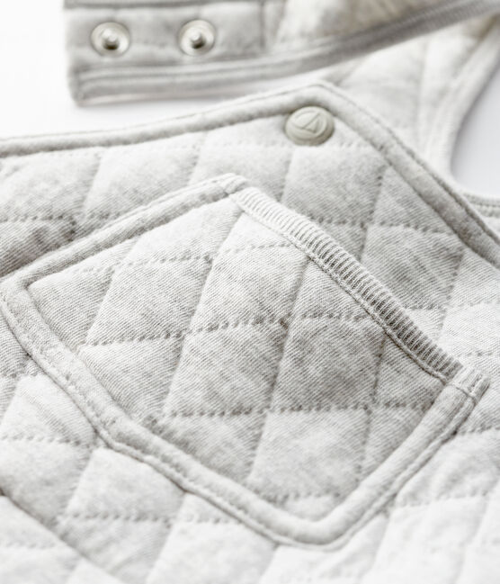Lange Baby-Latzhose für Jungen grau BELUGA CHINE