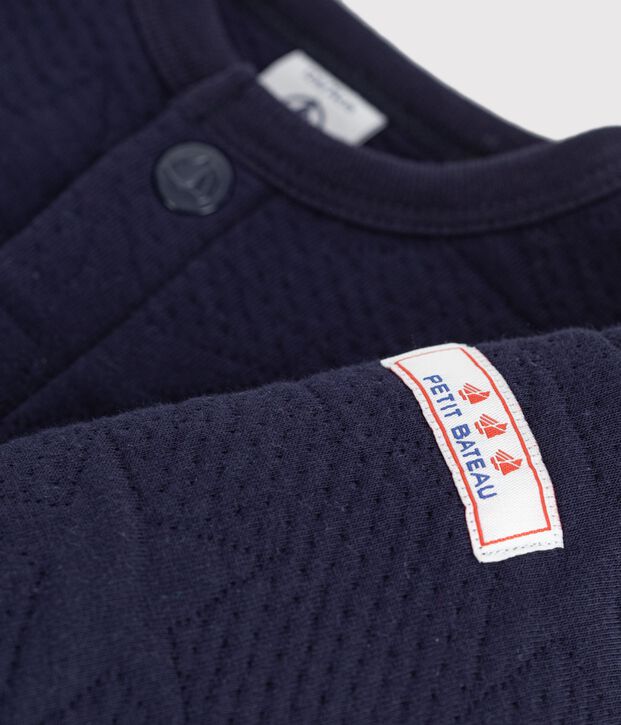 Baby-Cardigan aus festem Baumwollstoff mit Sternmotiv SOIR