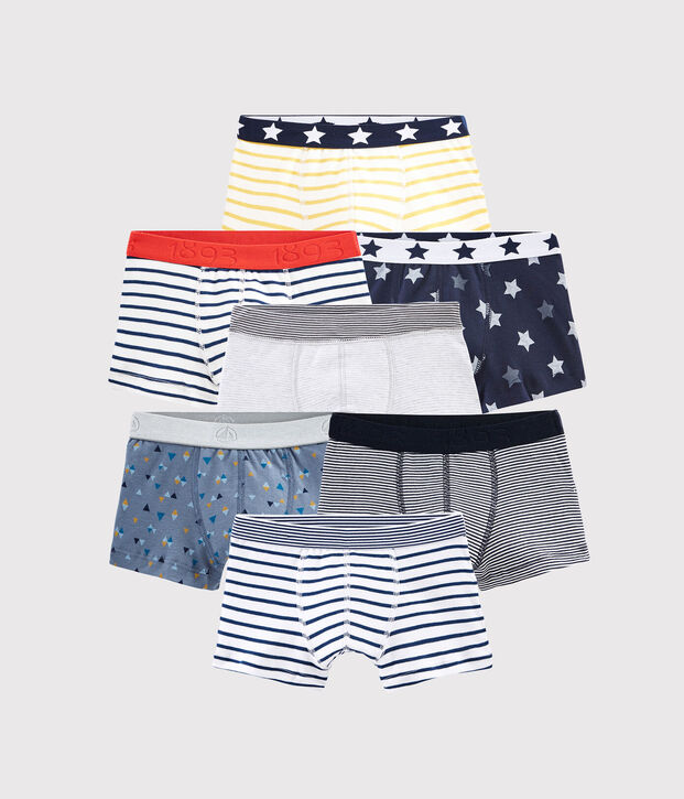 &Uuml;berraschungsbeutel mit 7 Boxershorts f&uuml;r Jungen vielfarbig
