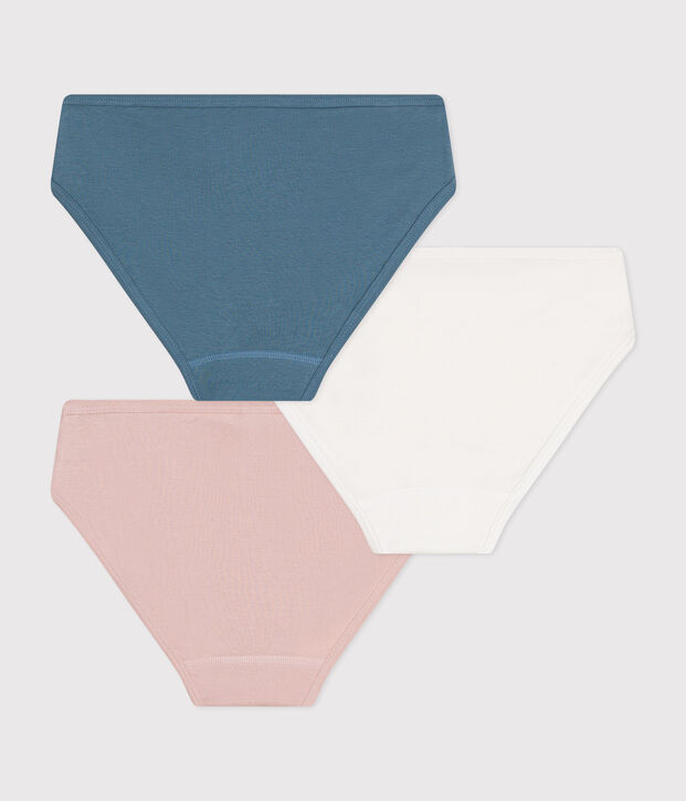 3er-Set Slips aus Baumwolle f&uuml;r Damen vielfarbig