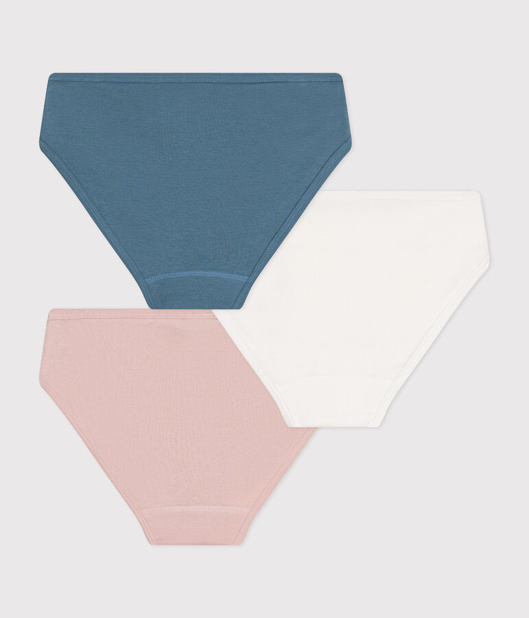 3er-Set Slips aus Baumwolle f&uuml;r Damen vielfarbig