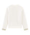 Cardigan aus gestepptem Doppeljersey für Mädchen weiss MARSHMALLOW