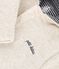Wattierter Baby-Overall mit Kapuze und Füßchen, einfarbig beige MONTELIMAR CHINE