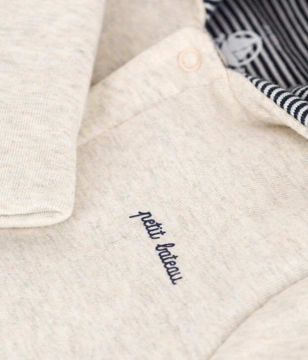 Wattierter Baby-Overall mit Kapuze und F&uuml;&szlig;chen, einfarbig MONTELIMAR CHINE