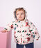 Baby-Winterjacke aus Polyester mit Tiermotiv naturfarben/rosa