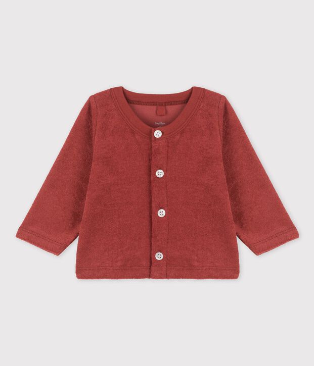 Baby-Cardigan aus Frottee braun