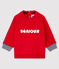 Gemustertes Baby-Sweatshirt für Jungen rot TERKUIT