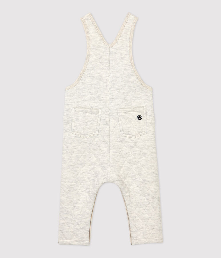 Gesteppte Baby-Latzhose. beige