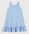 Kinderkleid Soledad Bravi aus Bio-Baumwolle für Mädchen blau ALASKA/weiss ECUME